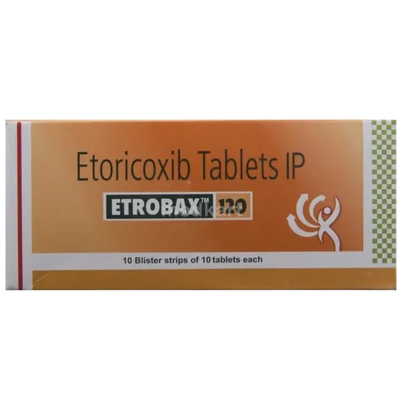etrobax 120mg tablet 10's